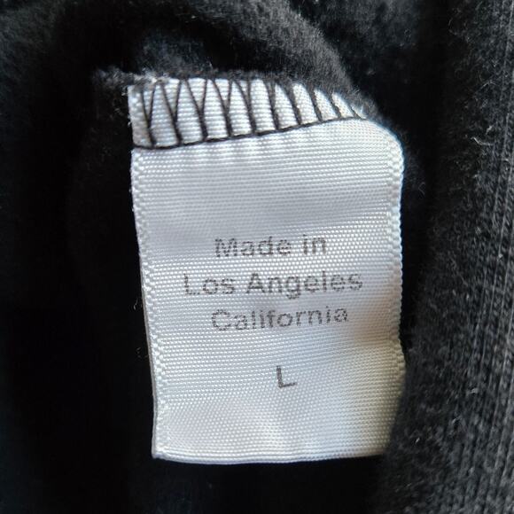 Clare Vivier L'Amour Le Drop Sweatshirt Black Top Clare V Womens Size Large - Picture 12 of 13